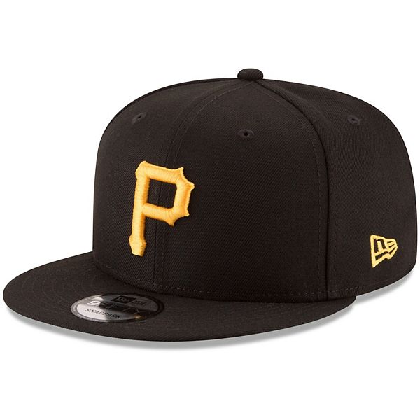 Men's New Era Black Pittsburgh Pirates Team Color 9FIFTY Snapback Hat