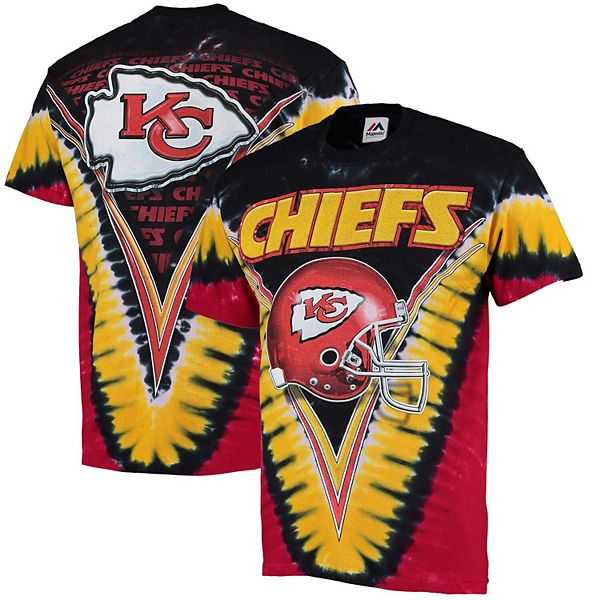 Tie-dye Red & Yellow KC Chiefs Sweater