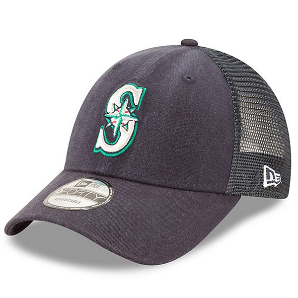 Men's New Era Navy Seattle Mariners Trucker 9FORTY Adjustable Snapback Hat