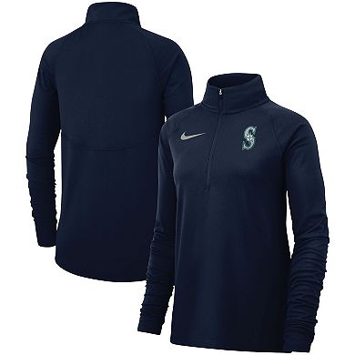 Women's Nike Navy Seattle Mariners Team Core Half-Zip Pullover Jacket