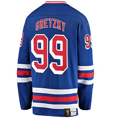 Men's Fanatics Branded Wayne Gretzky Blue New York Rangers Premier ...