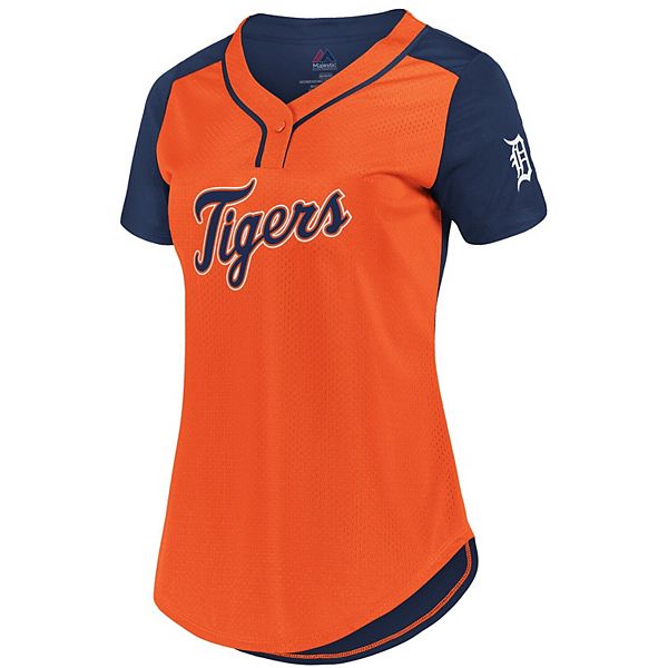 Women's Fanatics Branded Navy/Orange Detroit Tigers Plus Size