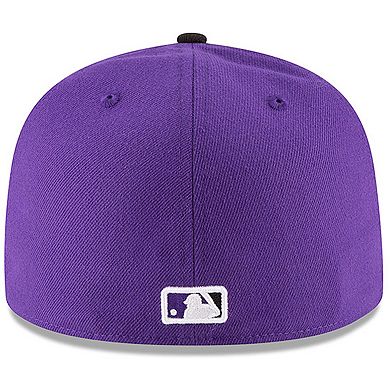 Men's New Era Purple Colorado Rockies Authentic Collection On Field 59FIFTY Structured Hat