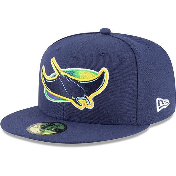 Men's New Era Navy Tampa Bay Rays Alternate Authentic Collection OnField 59FIFTY Fitted Hat