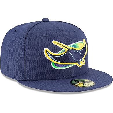 Men's New Era Navy Tampa Bay Rays Alternate Authentic Collection On-Field 59FIFTY Fitted Hat