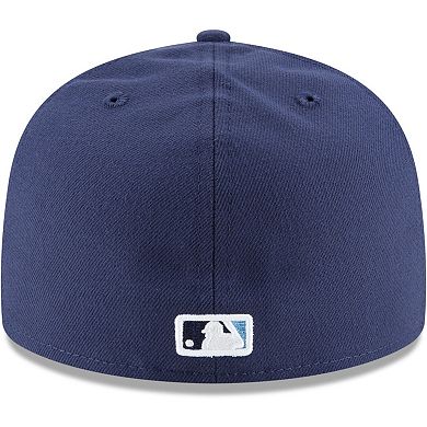 Men's New Era Navy Tampa Bay Rays Alternate Authentic Collection On-Field 59FIFTY Fitted Hat