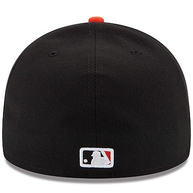 Men's New Era Black/Orange Baltimore Orioles Alternate Authentic Collection On Field 59FIFTY Performance Fitted Hat