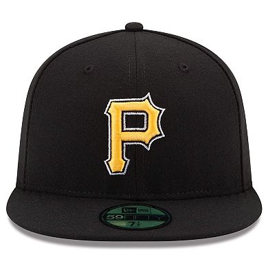 Men's New Era Black Pittsburgh Pirates Alternate Authentic Collection On-Field 59FIFTY Fitted Hat