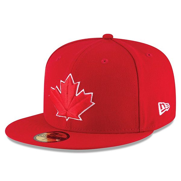 Men S New Era Scarlet Toronto Blue Jays 17 Authentic Collection On Field 59fifty Fitted Hat