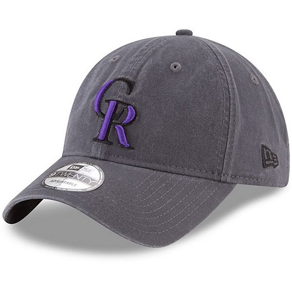 New Era Colorado Rockies Black Core Classic 9TWENTY Adjustable Hat