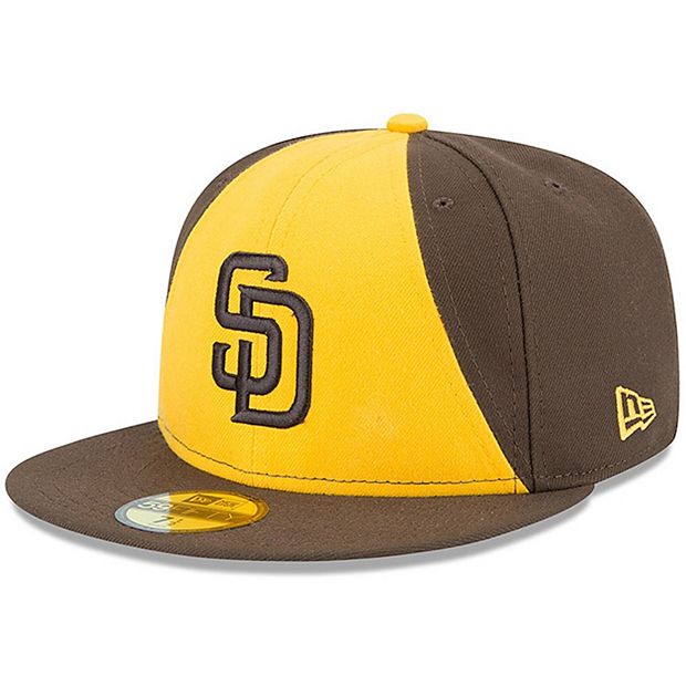 New Era Men's San Diego Padres Brown 59Fifty Fitted Hat