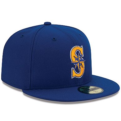 Men's New Era Royal Seattle Mariners Alternate 2 Authentic On Field 59FIFTY Fitted Hat