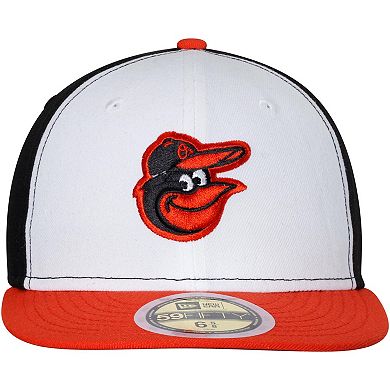 Youth New Era White/Orange Baltimore Orioles Authentic Collection On-Field Home 59FIFTY Fitted Hat