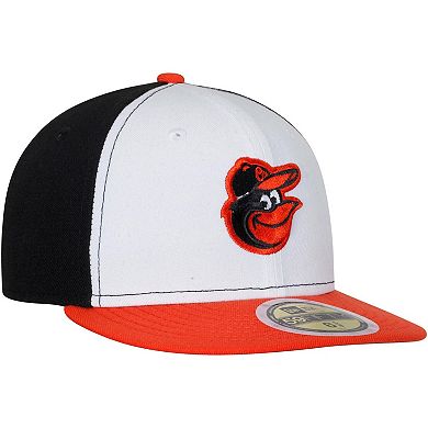 Youth New Era White/Orange Baltimore Orioles Authentic Collection On-Field Home 59FIFTY Fitted Hat