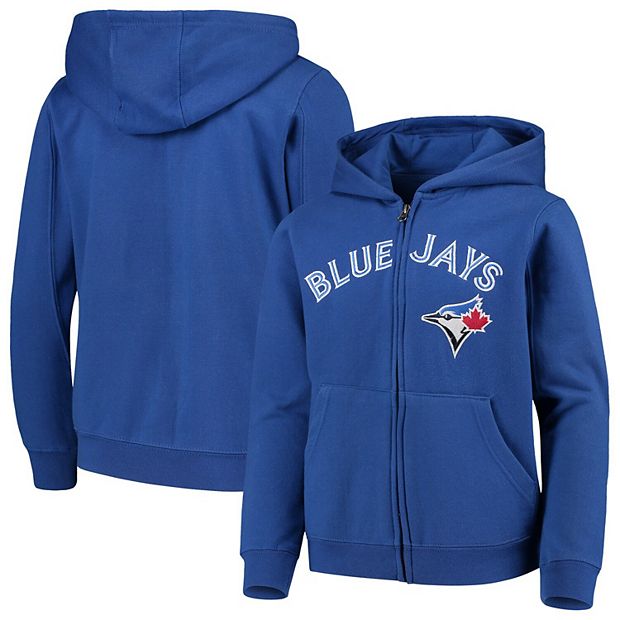 Youth Royal Toronto Blue Jays Team Color Wordmark Full-Zip Hoodie