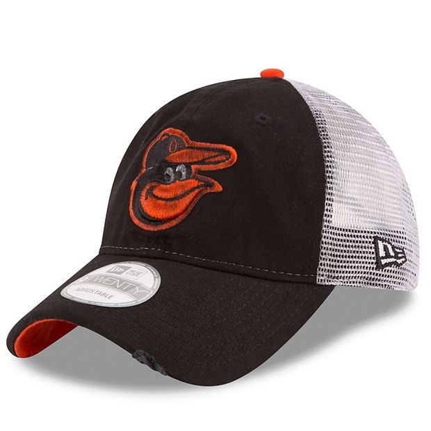Baltimore Orioles New Era Team Color 9FIFTY Snapback Hat - White/Orange