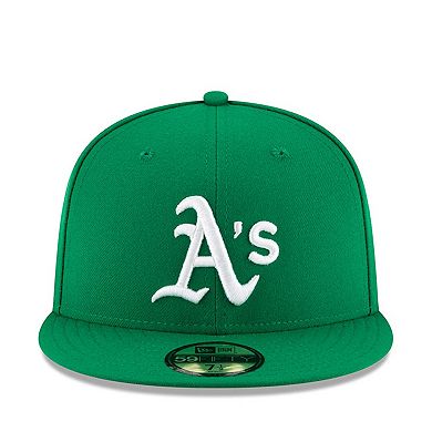 Men's New Era Green Oakland Athletics Alt Authentic Collection On-Field 59FIFTY Fitted Hat