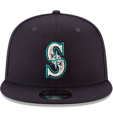 Men's New Era Navy Seattle Mariners Team Color 9FIFTY Snapback Hat