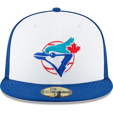 Men's New Era White Toronto Blue Jays Cooperstown Collection Wool 59FIFTY Fitted Hat
