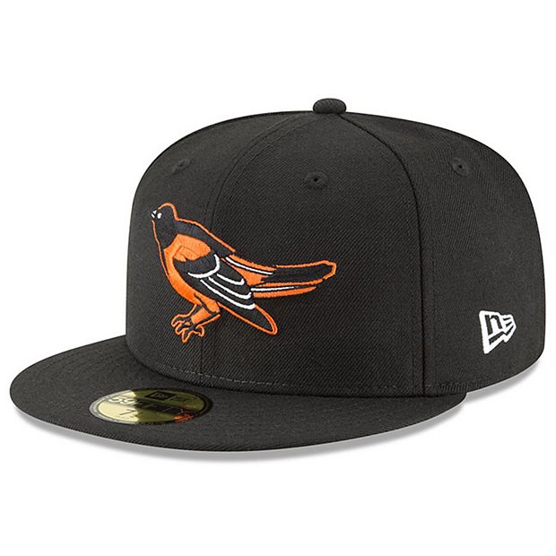 Men's Baltimore Orioles New Era Black & White Low Profile 59FIFTY Fitted Hat