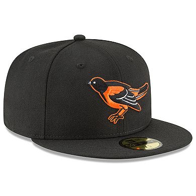 Men's New Era Black Baltimore Orioles Cooperstown Collection Wool 59FIFTY Fitted Hat