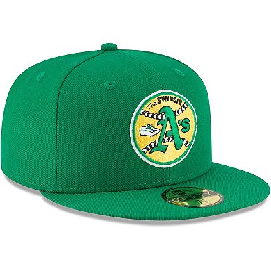 Men's New Era Green Oakland Athletics Cooperstown Collection Wool 59FIFTY Fitted Hat