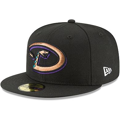 Men's New Era Black Arizona Diamondbacks Cooperstown Collection Wool 59FIFTY Fitted Hat