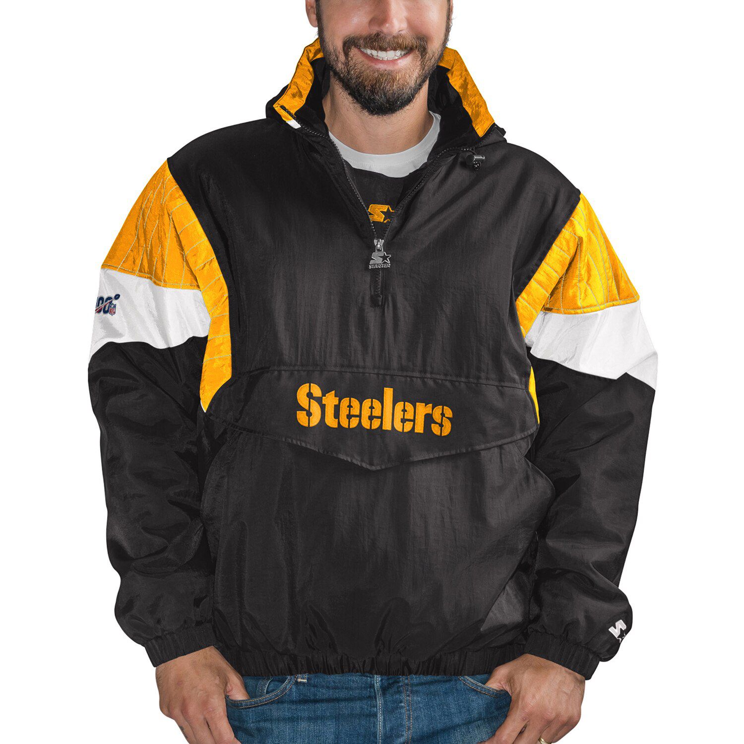 steelers zip up jacket