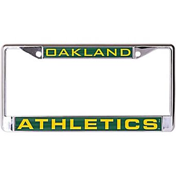 WinCraft Oakland Athletics Laser Inlaid Metal License Plate Frame