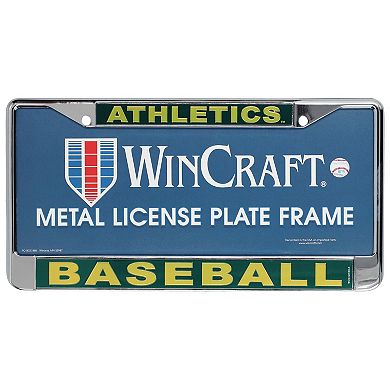 WinCraft Oakland Athletics Laser Inlaid Metal License Plate Frame