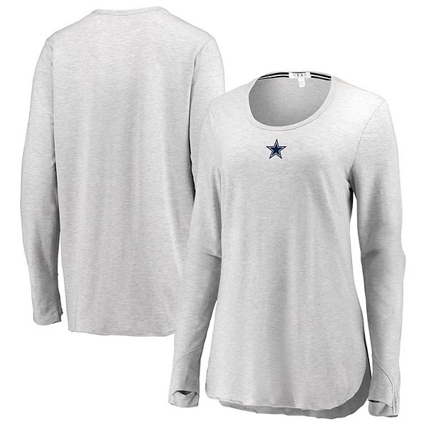 Lauren James Women's Dallas Cowboys Fancy Cowboys Hat Long Sleeve T-shirt