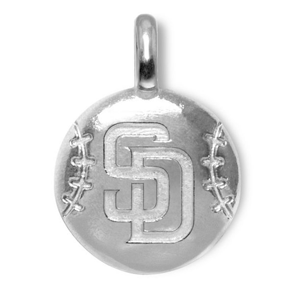 Women's St. Louis Cardinals Sterling Silver Enameled Baseball Pendant