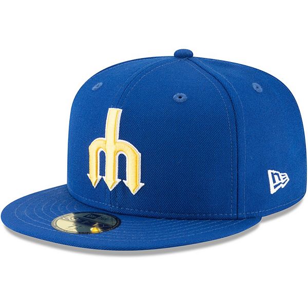 Seattle Mariners Hat Cap Mens 8 Blue New Era Spring Training Breathable Big  Logo