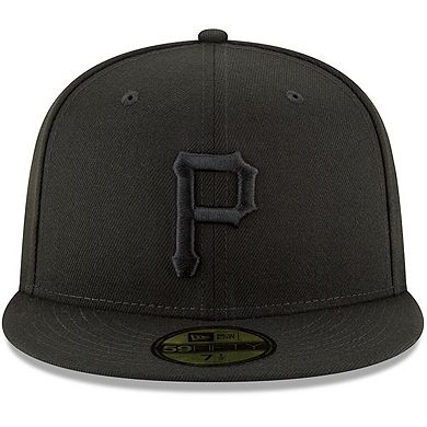 Men's New Era Black Pittsburgh Pirates Primary Logo Basic 59FIFTY Fitted Hat