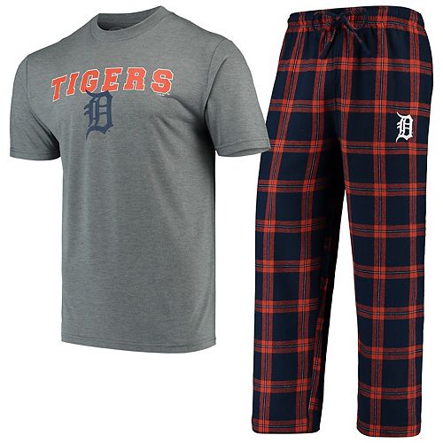 Men's Concepts Sport Navy/Orange Detroit Tigers Troupe T-Shirt & Pants ...
