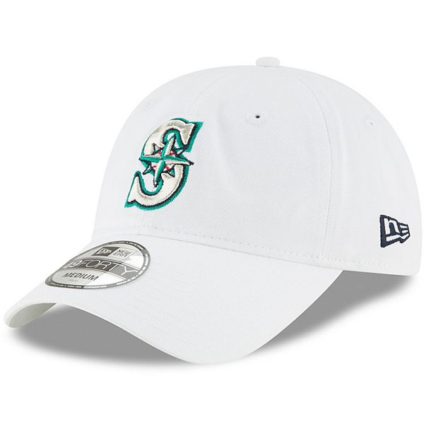 Men's New Era White Seattle Mariners Core 49FORTY Fitted Hat