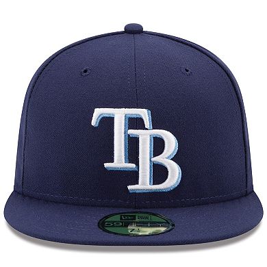 Men's New Era Navy Tampa Bay Rays Game Authentic Collection On-Field 59FIFTY Fitted Hat