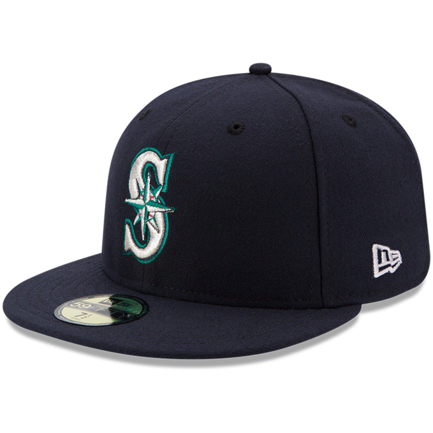 Men's New Era Cream/Pink Seattle Mariners Chrome Anniversary 59FIFTY Fitted Hat