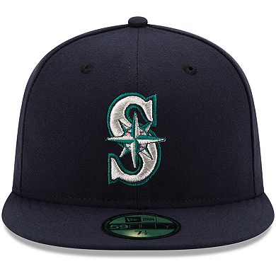 Men's New Era Navy Seattle Mariners Authentic Collection On Field 59FIFTY Fitted Hat
