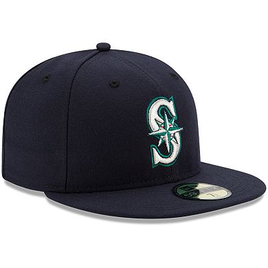 Men's New Era Navy Seattle Mariners Authentic Collection On Field 59FIFTY Fitted Hat