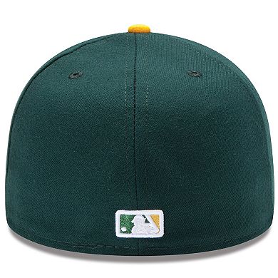 Men's New Era Green/Yellow Oakland Athletics Home Authentic Collection On-Field 59FIFTY Fitted Hat