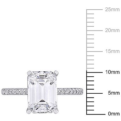 Stella Grace 10k White Gold 3 1/5 Carat T.W. Lab-Created Moissanite Engagement Ring