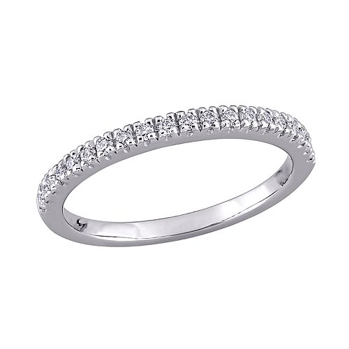 Stella Grace 10k White Gold 1/5 Carat T.W. Lab-Created Moissanite ...