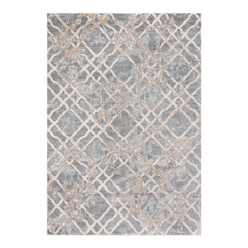 Safavieh Edith Rug, Silver, 6.5 Ft Rnd