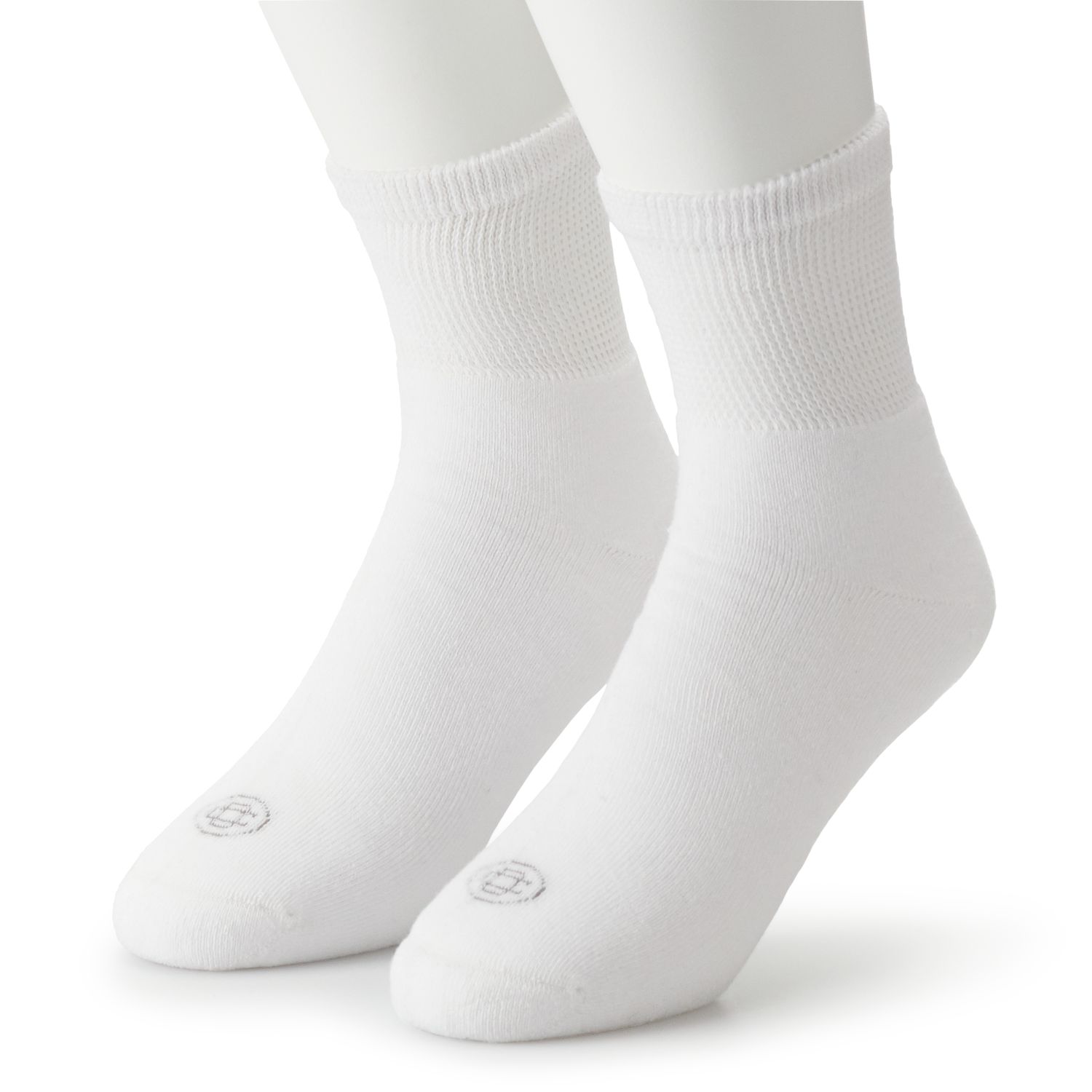 Image for Doctor's Choice Men's 2-pack Diabetic Quarter Socks at Kohl's.