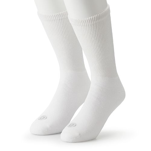Men's Doctor's Choice 2pack Diabetic Cushioned Crew Socks