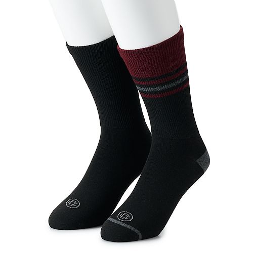 Men's Doctor's Choice 2pack Diabetic NonCushioned Crew Socks