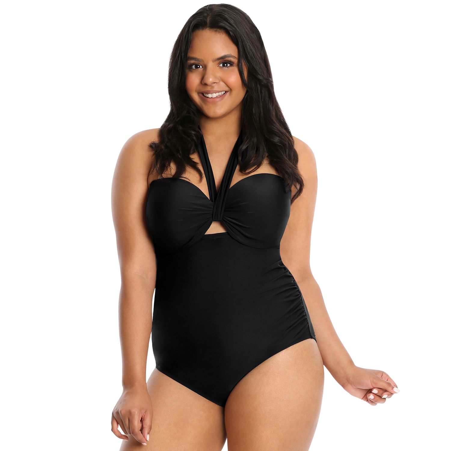 plus size halter top swimsuit