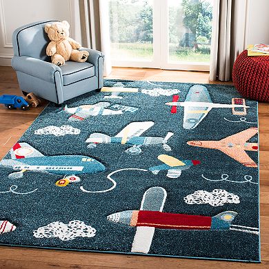 Safavieh Carousel Kids Pearl Navy Rug