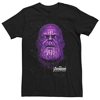 Men's Marvel Avengers Infinity War Purple Thanos Graphic Tee